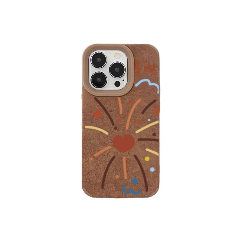 XIANGRIKE TPU Material Heart Smoke Phone Case Compatible With IPhone 15/14 Plus/13/12/11/15 Pro Max/XS/XR/XS Max/8 Plus-0