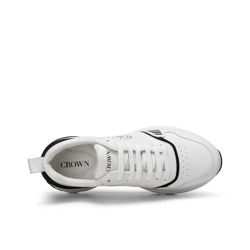 CROWN Low Top Casual Shoes Men's White-2