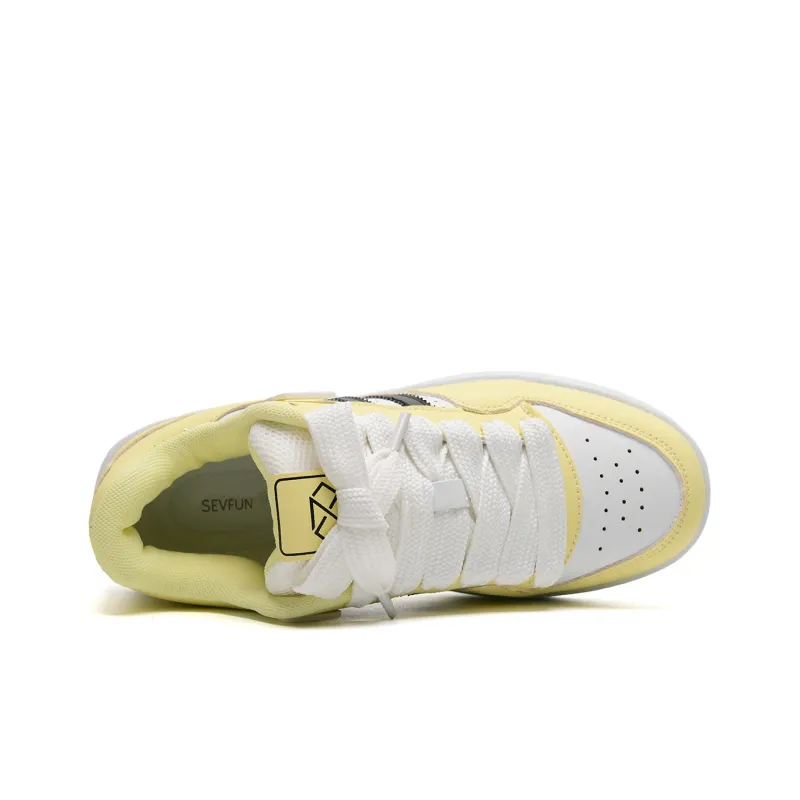 7 SEVFUN Low Top Skateboard Shoes Unisex Blue White-25