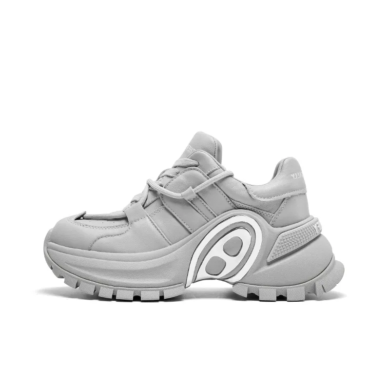 CHERYKALLY Anti Slip And Wear Resistant Height Increasing Low Top Chunky Sneakers Women's-12