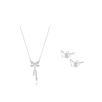 BLANK IN BLANK Sterling Silver Necklaces Women's Bestie Couple Birthday Gift Girl
