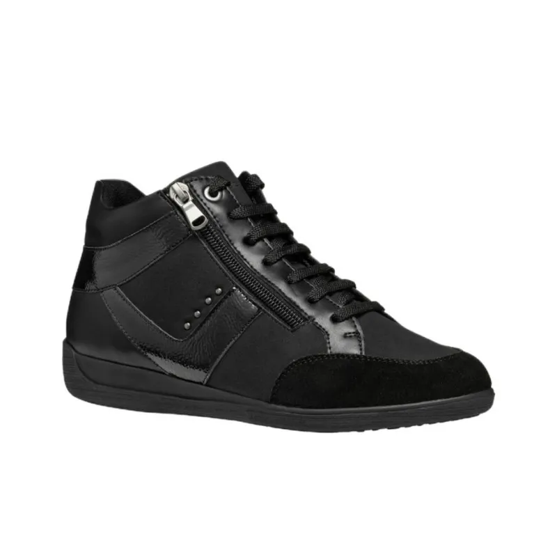 GEOX Myria Mid-Top Casual Shoes Women's Black-1
