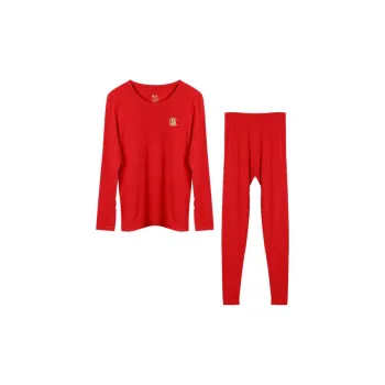 Red Bean Thermal Set Women's China Red