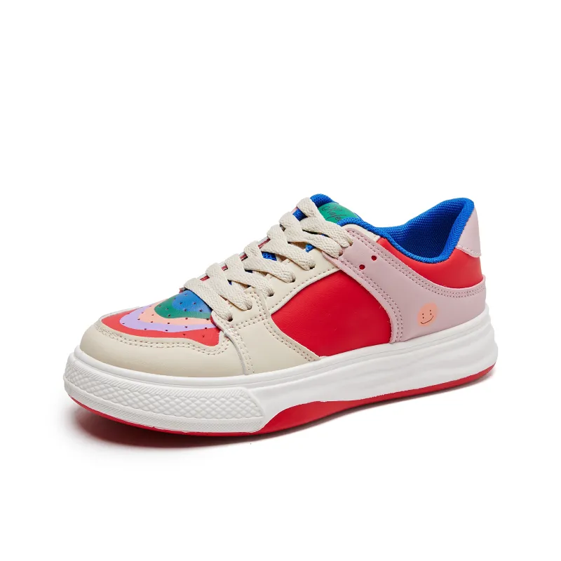 M.M Party Slip Resistant Shock Absorbers Low Top Skateboard Shoes Women's-0