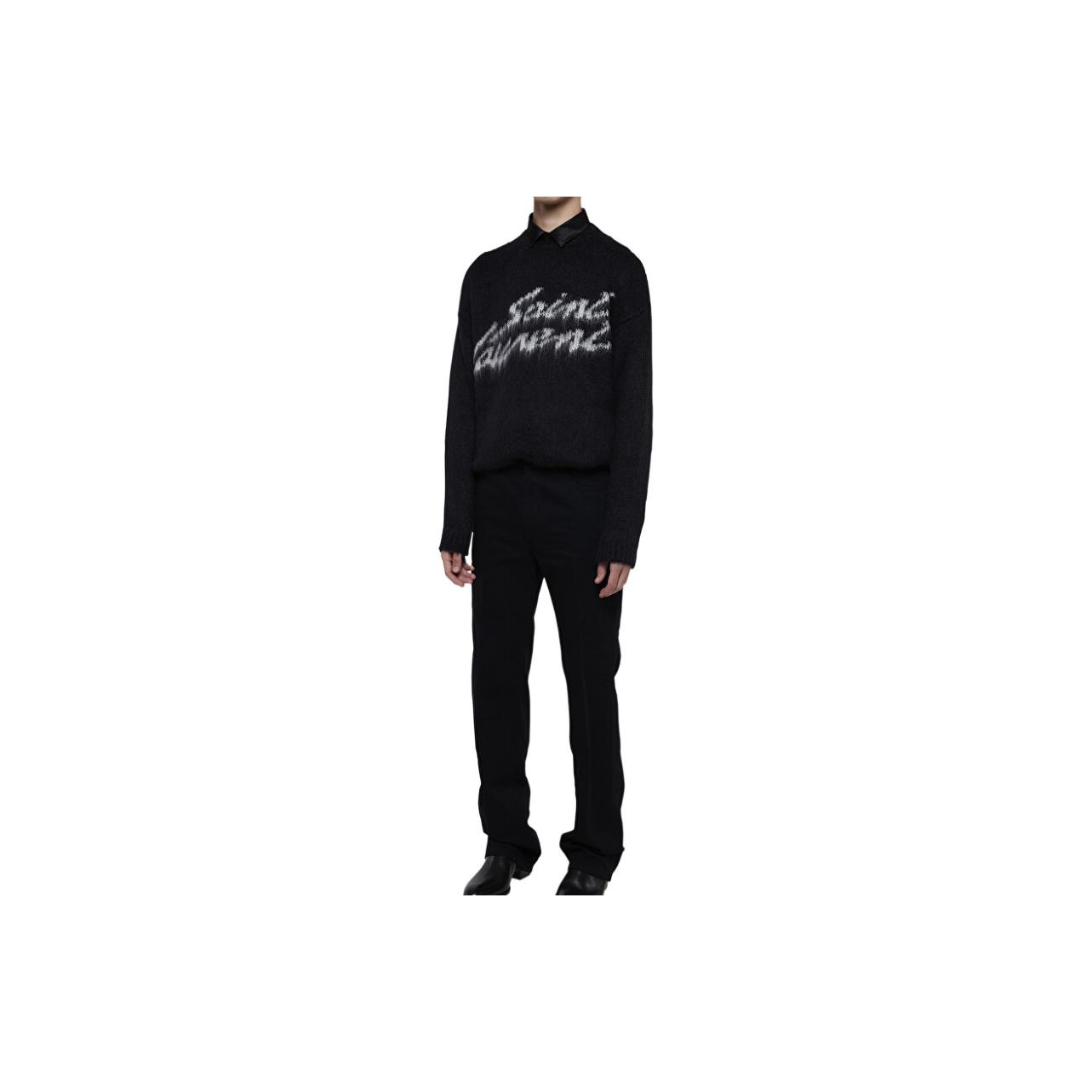 SAINT LAURENT 90S Sweater in Mohair - POIZON SAINT LAURENT 90S Sweater in Mohair - POIZON