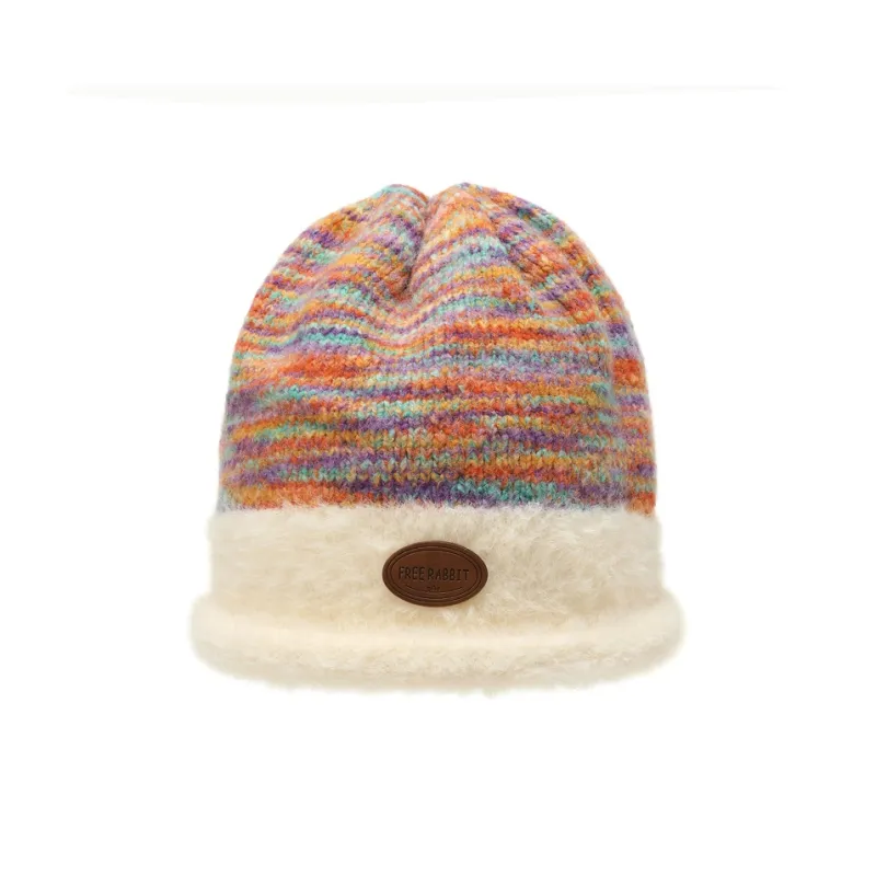 FREE RABBITⅡ Versatile Warm Knitted Fabric For Fall And Winter Beanie Unisex-4