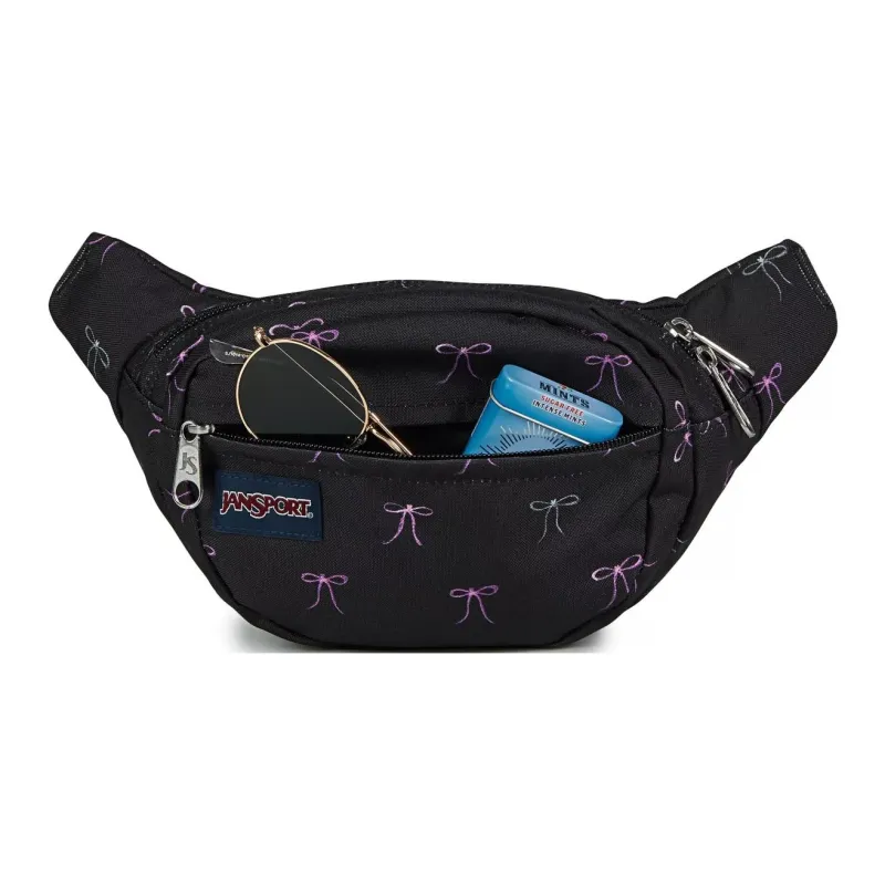 JanSport Recycled Polyester Crossbody Fanny Pack Women's Black-3