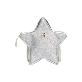 Tommy Hilfiger Polyurethane Crossbody Bag Kids' Space Blue With Silver Accents