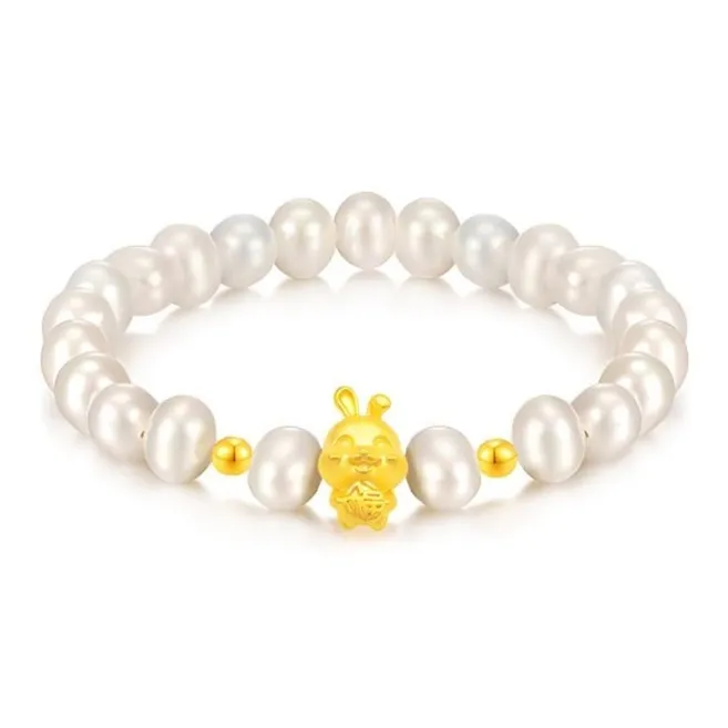 KING TAI SANG Gold Bracelet Women's-6