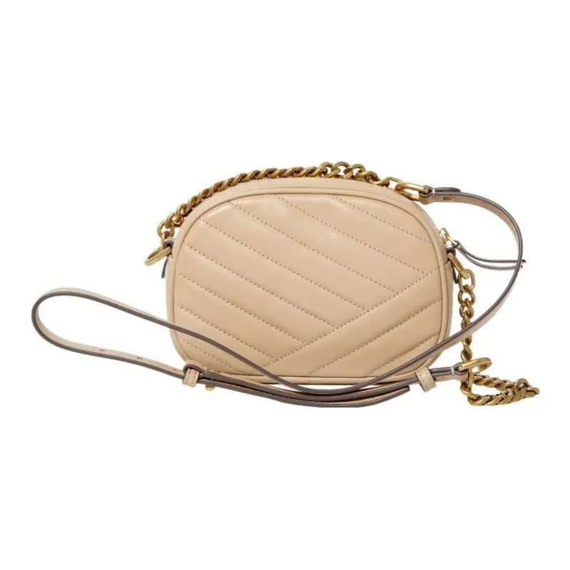 TORY BURCH Kira Leather Shoulder Bag Crossbody Bag Small Size Women's Nude Pink-2