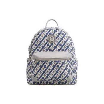 DANNYBEARJEANS Fabric Backpack Large Size Unisex Blue