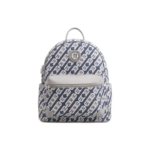 DANNYBEARJEANS Fabric Backpack Large Size Unisex Blue
