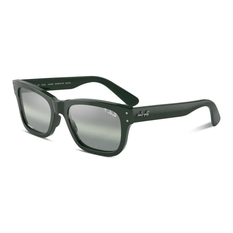 RayBan Acetate Square Sunglasses Men's Green-0