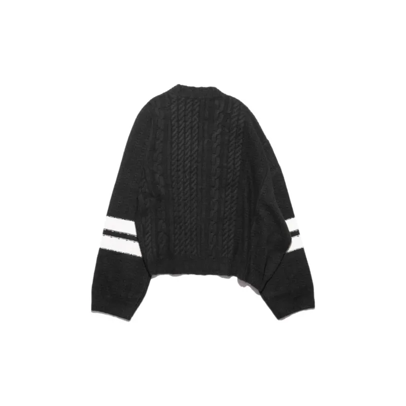ENFANTS RICHES DEPRIMES Striped Asymmetric Sweater-1