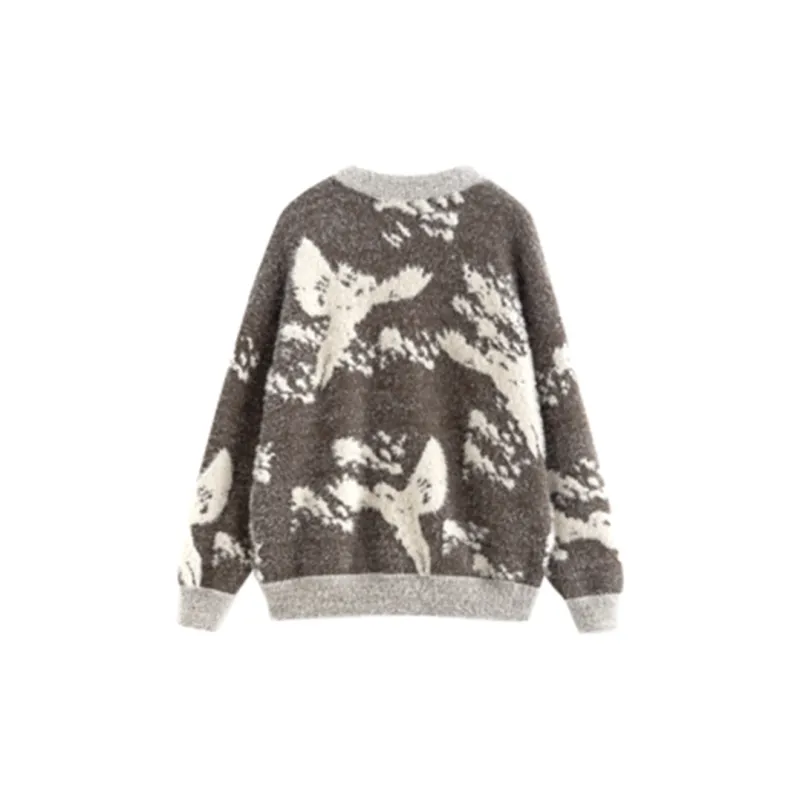 Initial Language Knitwear Women's Camel-1