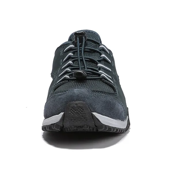 Columbia Cushioning Anti Slip And Wear Resistant Low Top Trekking Shoes Men's Dark Blue Green-3