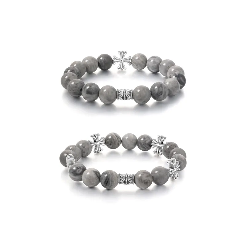 MURSTER Copper Synthetic White Turquoise Bracelets Unisex-11