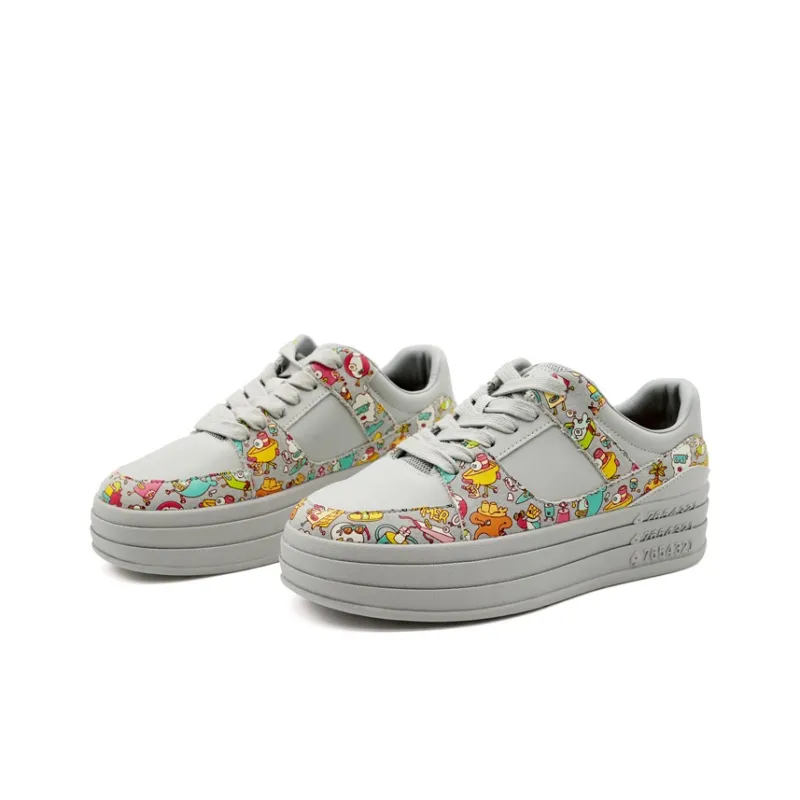 Joy&Mario Anti-Slip Wear-Resistant Low-Top Skateboard Shoes Women's-1
