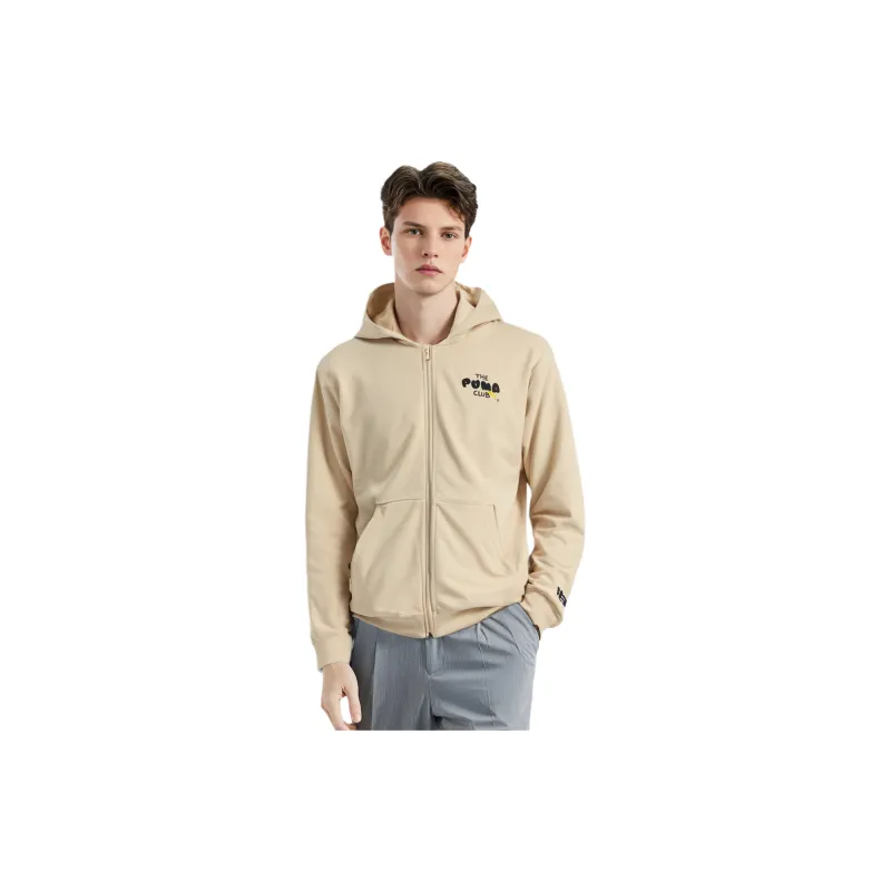 PUMA Club Graphic Jackets Men Khaki-2