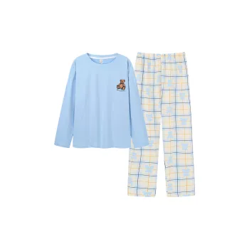 Follow The United States Pajama Set Women's Light Blue