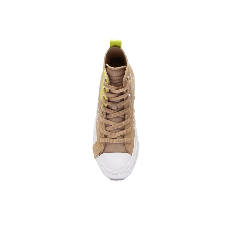 Converse Slip Resistant Anti Kick High Top Kids Canvas Shoes Khaki Teenagers-3