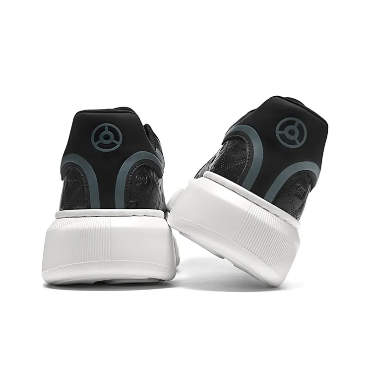 SEPTWOLVES Slip-Resistant Cushioning Wear-Resistant Lightweight Height-Increasing Low-Top Skateboard Shoes Men-19