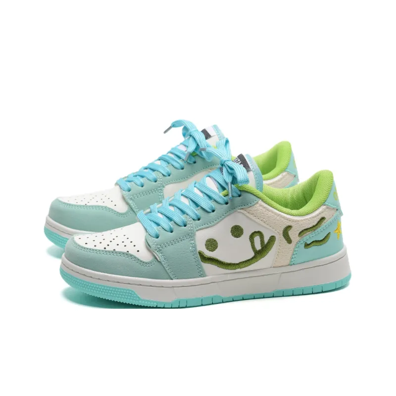 7 SEVFUN Wear resistant And Lightweight Low Top Skateboard Shoes Unisex Grass Green-1