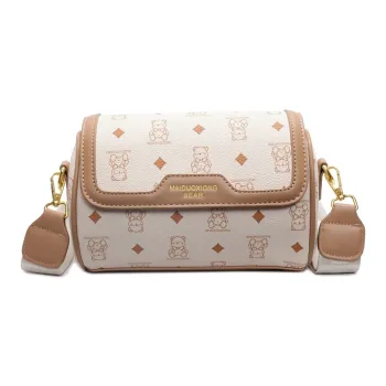 BAODIDAISHU PU Pillow Bag Regular Women's White/Black/Pink/Brown/Black White Color Scheme