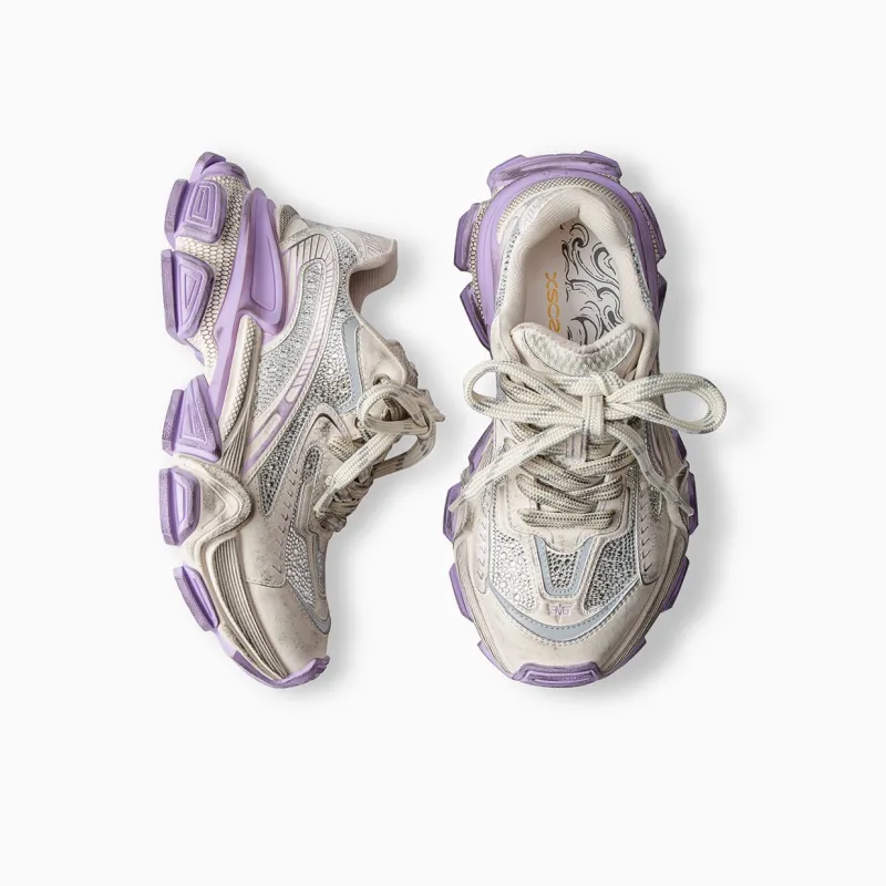XSCZ Cushioning Anti-Slip And Wear-Resistant Low-Top Chunky Sneakers Women's-6