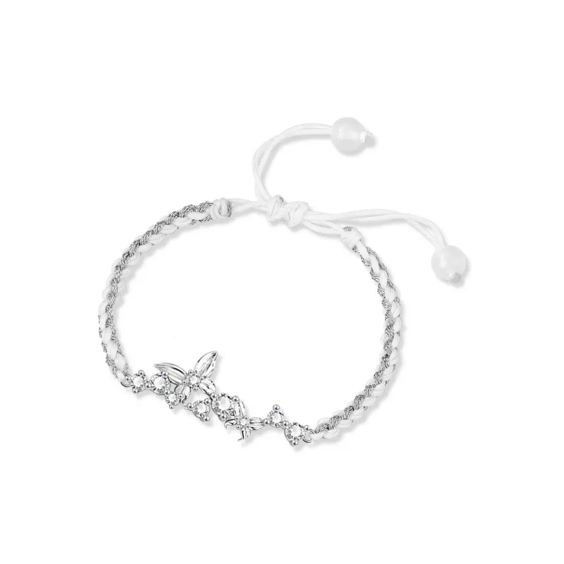 Tanizuku Zircon Bracelets Women's Silver-1