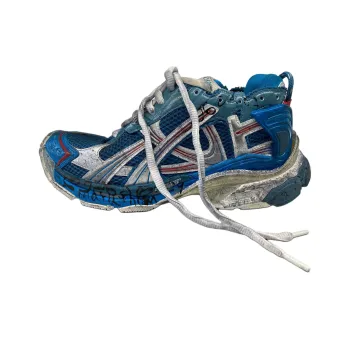 Balenciaga Runner Marathon Low-Top Casual Shoes Men's Blue