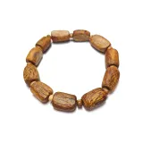 Vietnam Nha Trang White Kyara Agarwood Freeform 13.4g Beaded Bracelet