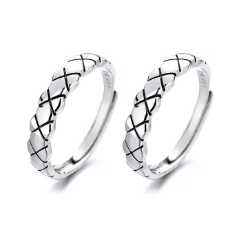 KLFOOK 999 Fine Silver Rings Unisex