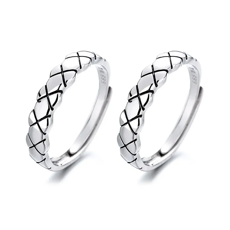KLFOOK 999 Fine Silver Rings Unisex-0
