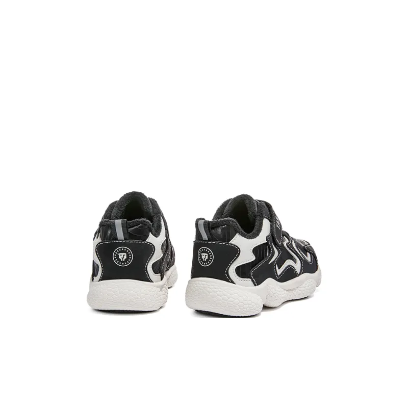 TARANIS Durable Warm Kids Lifestyle Shoes Black White Children Aged 3 7 Years Old-2