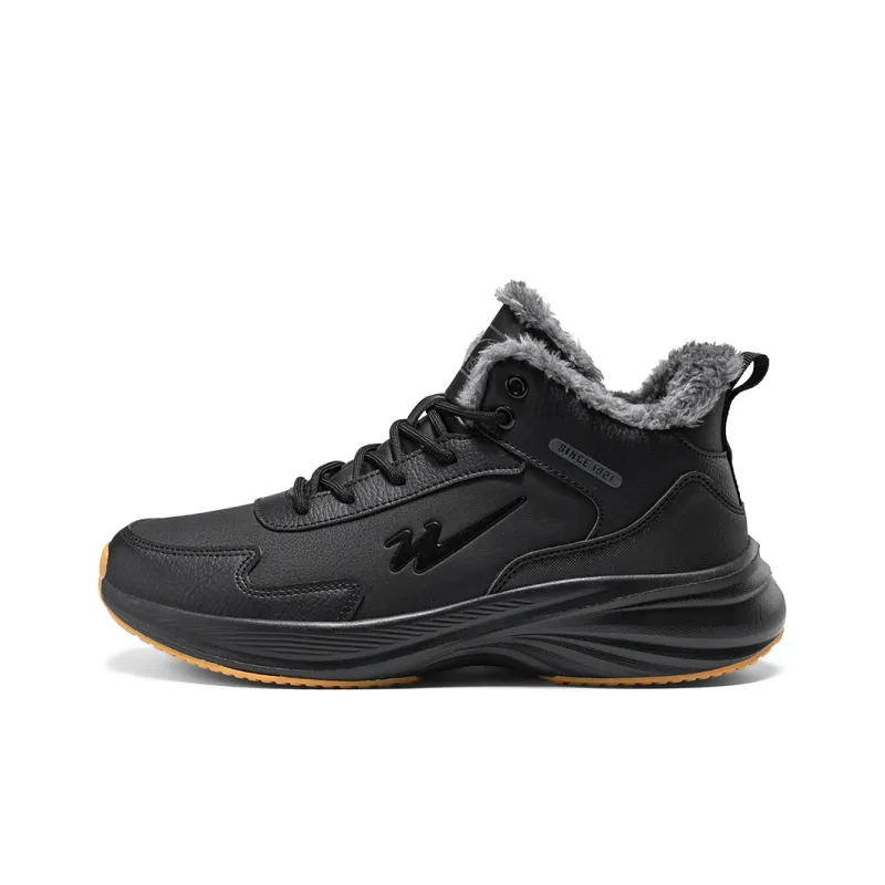 Binary Mid Top Basketball Shoes Men's Black-0
