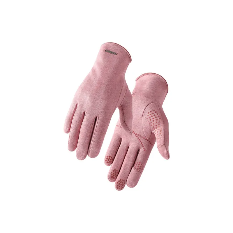 BSELEON Suede Knit Gloves Unisex-12