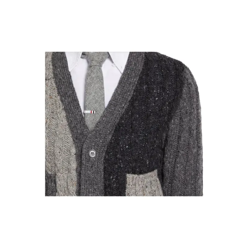 THOM BROWNE Sweaters Men Gray-4
