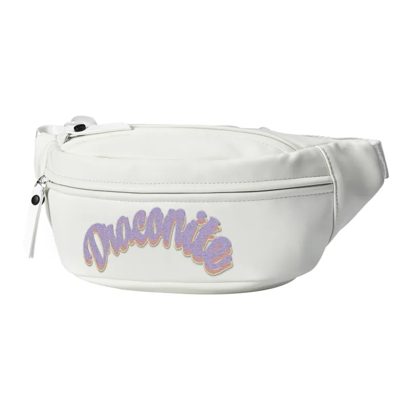 DRACONITE Polyester One Shoulder Crossbody Fanny Pack Sling Bags Regular Unisex White-1