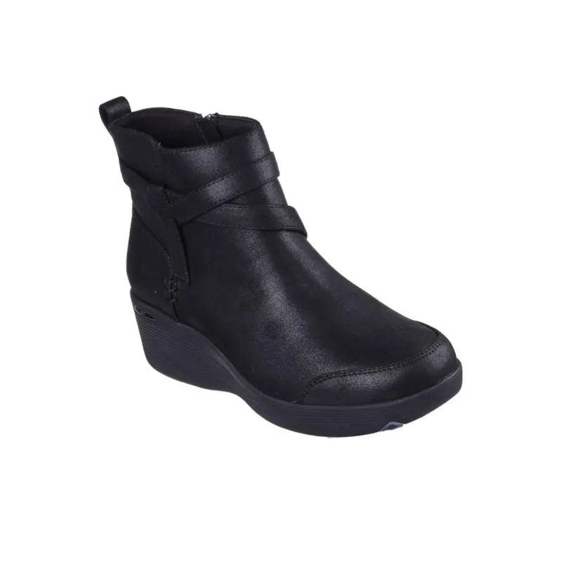 Skechers Pier Lite Ankle Boots Women's Black-1