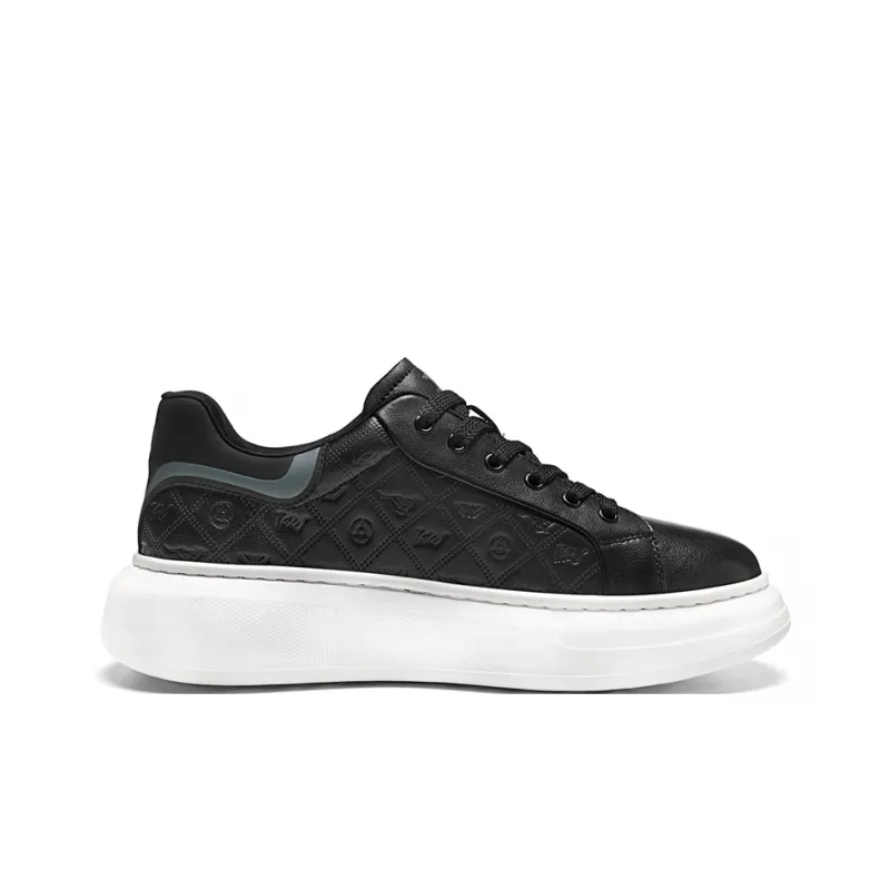 SEPTWOLVES Slip-Resistant Cushioning Wear-Resistant Lightweight Height-Increasing Low-Top Skateboard Shoes Men-18
