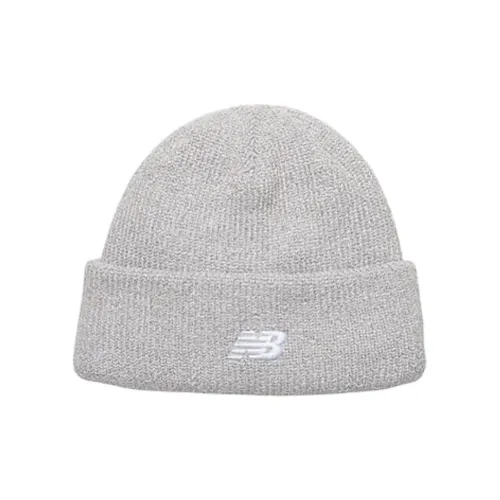 New Balance Recycled Polyester Yarn Beanies Unisex Gray