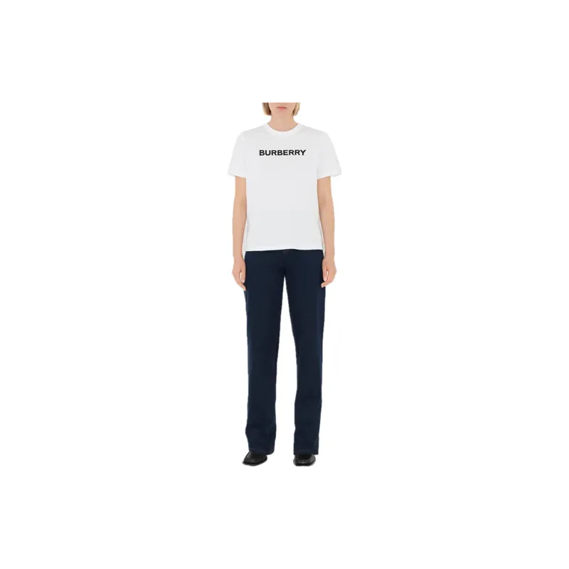 Burberry Logo Printed Crewneck T Shirt-2
