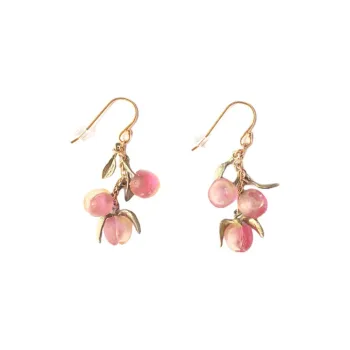 Michael Michaud Bronze Painted Earrings Women's Gold