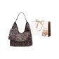 Leopard Print Brown Shoulder Strap