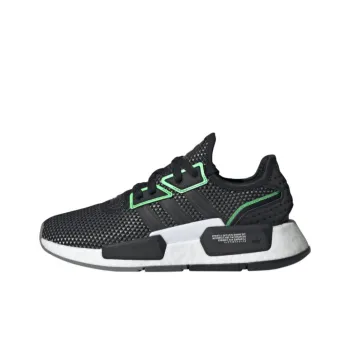 Adidas Originals NMD Cushioned Wear Resistant Breathable Low Top Kids' Running Shoes Black Teenagers