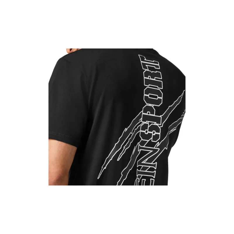 PLEIN SPORT Logo print Crew neck T shirt-4