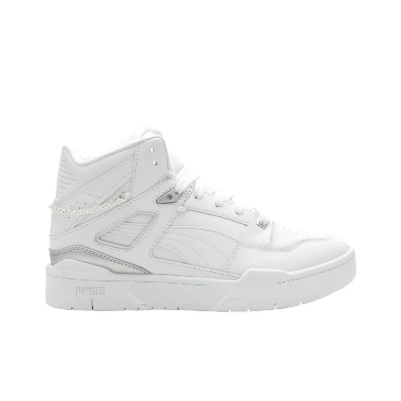 PUMA Slipstream Anti Slip Wear Resistant High Top Skateboard Shoes Women's White-1