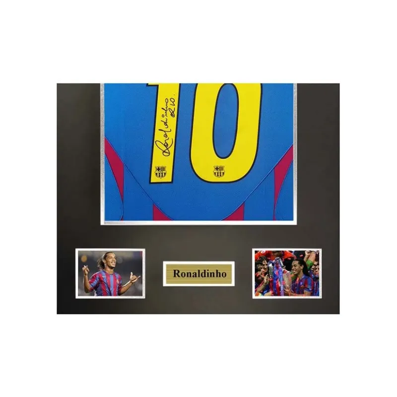 Yi Shot Jersey Barcelona Soccer Club Included SA Certificate Framed And Collectible Unisex-2