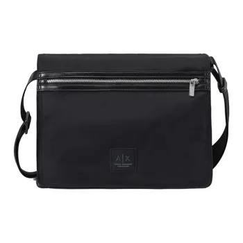 ARMANI EXCHANGEAE Polyester Messenger Bag, Shoulder Bag, Crossbody Bag Men's Black